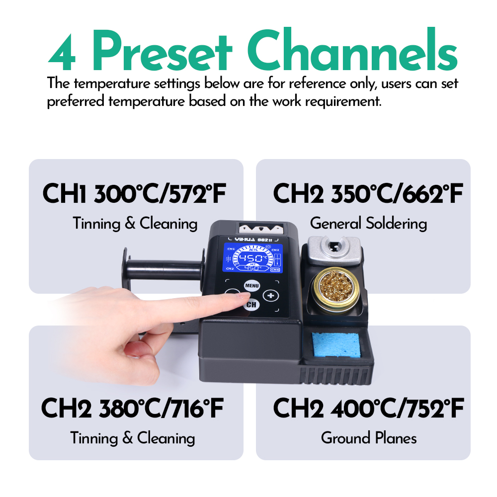 YIHUA 982-II Touch Screen C245 - C210 Precision Soldering Station review and price